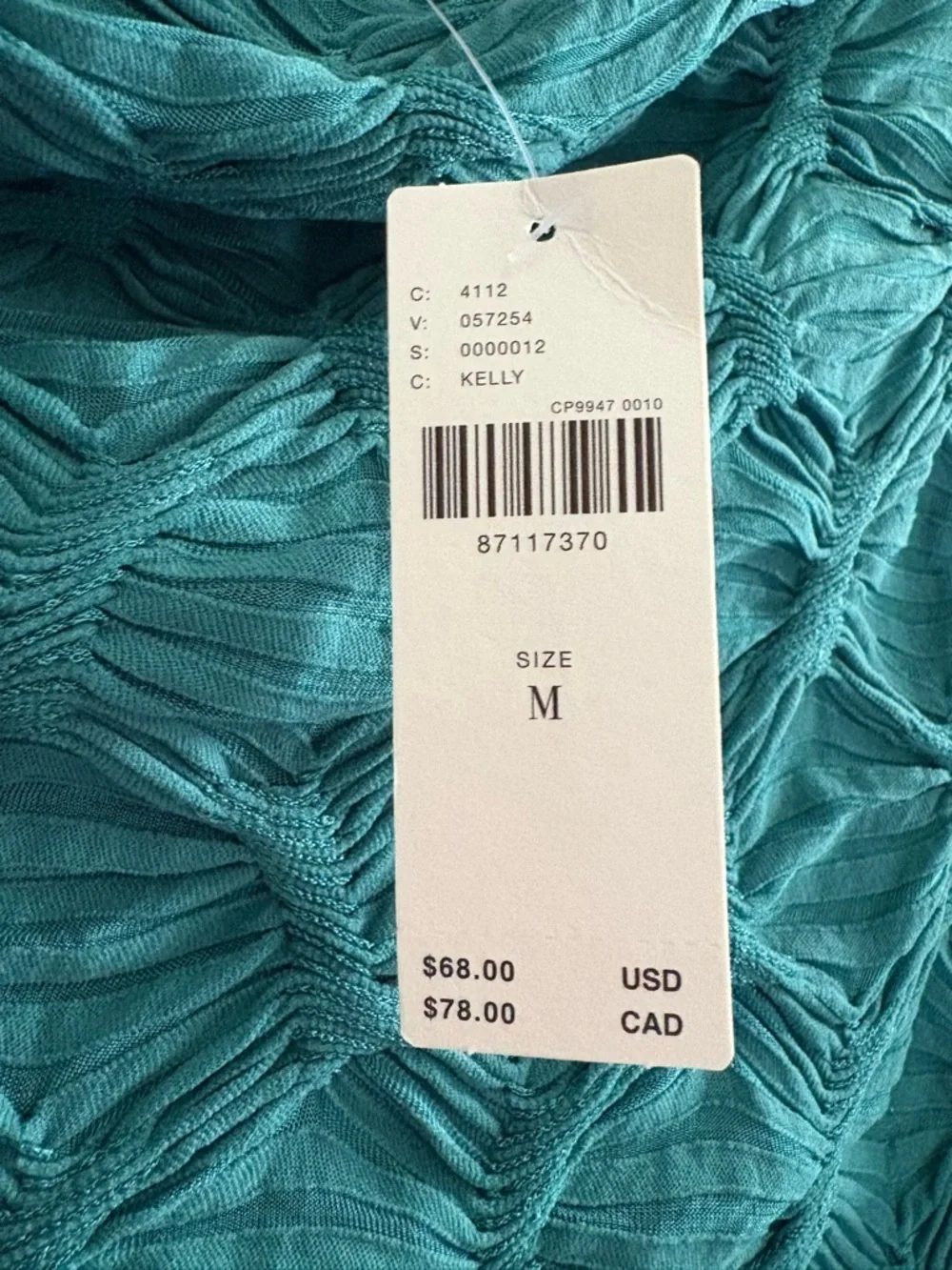 Anthropologie Long Sleeve Mock Neck Textured Top Size Medium - Picture 4 of 8